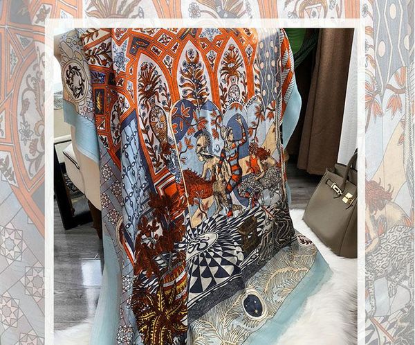 

scarves pure pashmina cashmere shawl scarfs for women winter designers warm cape 200 100 foulard hiver femme cachemire, Blue;gray