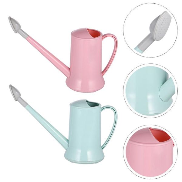 

2pcs sprinkling kettle home watering pot can with long spout equipments