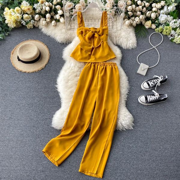 

harajuku outfit summer clothes for women two piece set and pants fashion ladies solid casual suit 2021 korean dress, White