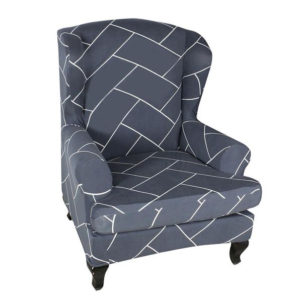 

chair covers decorative high stretch wing cover anti slip protective 3d printed arm slipcovers furniture elastic el back home