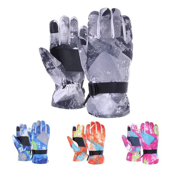 

ski gloves winter non-slip waterproof cycling outdoor accessories touch screen thick men and women's mittens bicycle