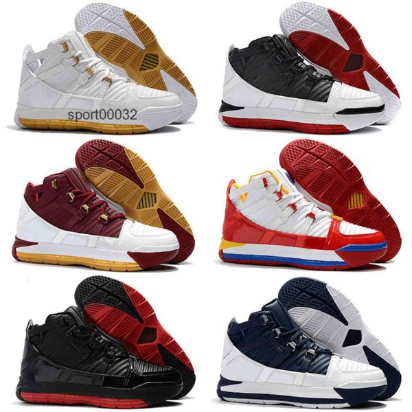 

high qaulitys lebron home kids shoes james 3 white navy superbron zoom ctk men sports sneakers, Black