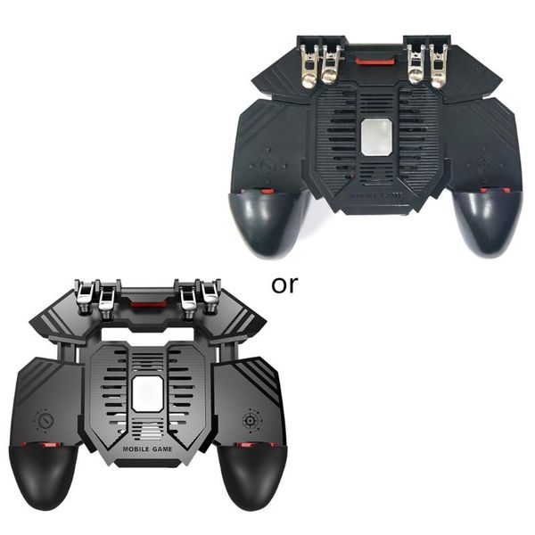 

game controllers & joysticks 68ub mobile phone controller with radiator ak77 handle for pubg six finger cooled fan