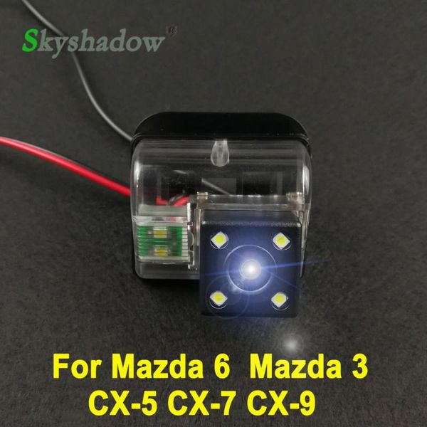 

car rear view cameras& parking sensors ccd 4led night vision backup camera waterproof assistance for 6 cx-5 cx-7 cx-9 2009 2010 2011 2