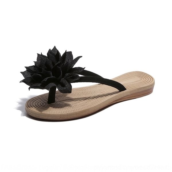 

is3j 2021 summer slippersroman flower flip flop flat beach shoes heel 2021 summer slippers sandalsnew roman sandals women's flower