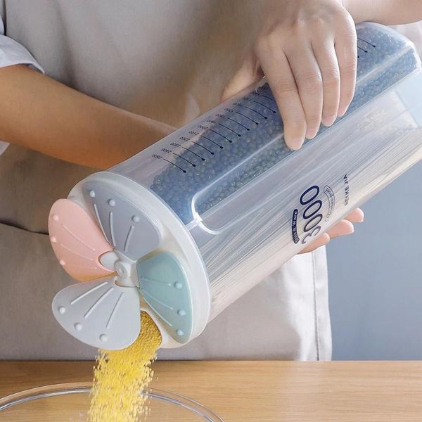

storage bottles & jars kitchen grain box tank moisture-proof sealed transparent organizers supplies