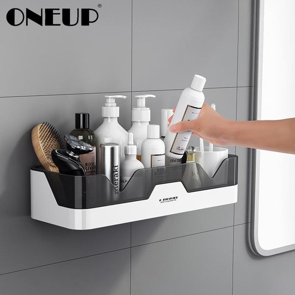 

bath accessory set oneup drainable storage shelf wall mount cosmetic shower organizer bathroom accessories removable rack for kitchen