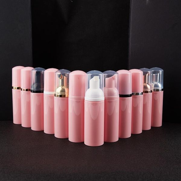 

storage bottles & jars 1pc 50ml pink plastic foam pump bottle empty face eyelash cleanser cosmetic cleansing milk sub-bottled 1 pcs