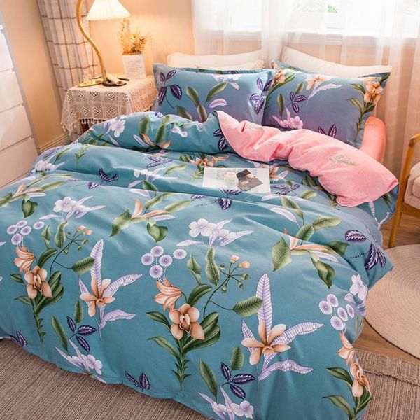 

bedding sets euro bed linen 4-piece set printed 150x200 comforter cover pillowcase sheets 180x220 135x200 200x200 king size