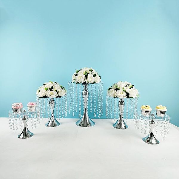 

other bakeware 3pcs / 5pcs acrylic metal wedding multi-layer cake stand rack set festival party display tray