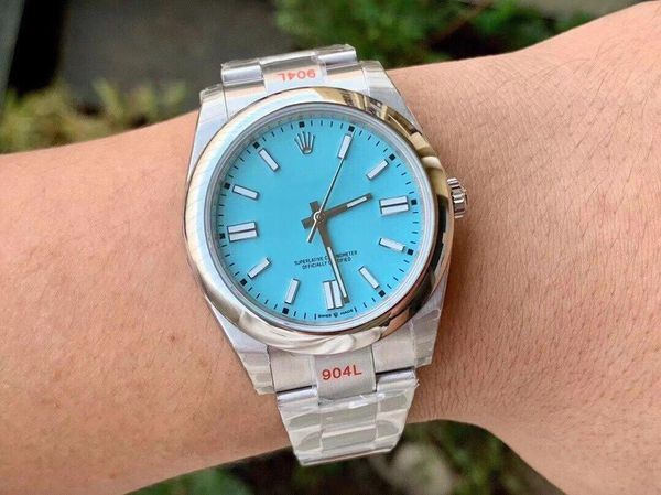 

2021 luxury watch men's watches oyster datejust green dail wristwatches stainless steel strap automatic movement calendar 7 colors, Slivery;brown