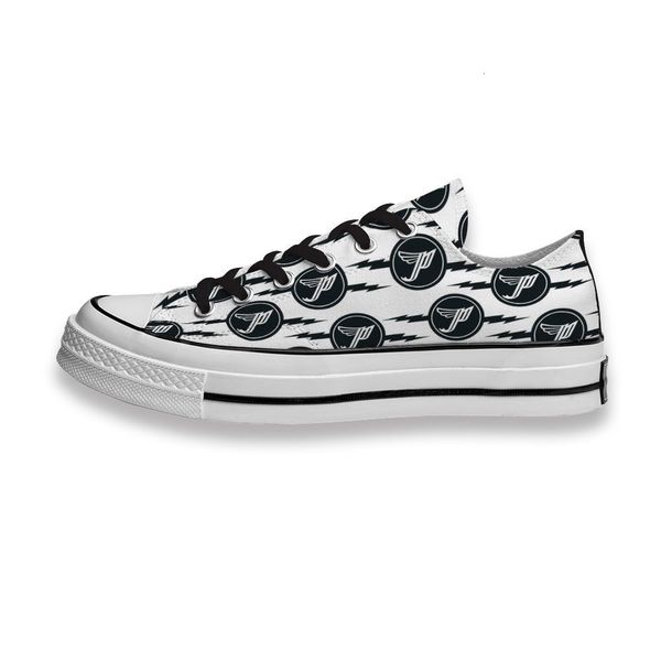 

custom printed sho music band logo pixi sneakers low mens womens skateboard sport footwear diy trainers canvas casual shoe