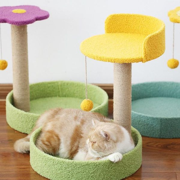 

pet cot relax beds flexible ball toy set soft bed pup house for cats accessories vertical platform mat cat scratching board & furniture