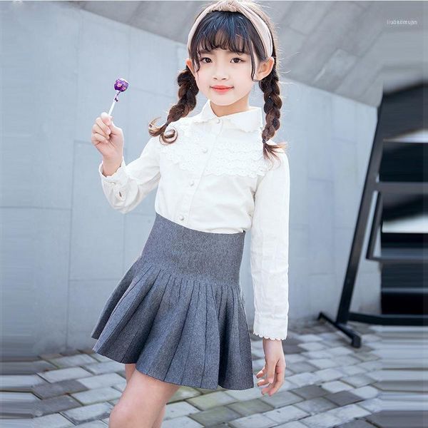 

skirts knitted little girls for school clothing pleated high waist mini knit baby children's autumn spring winter 202111, Blue
