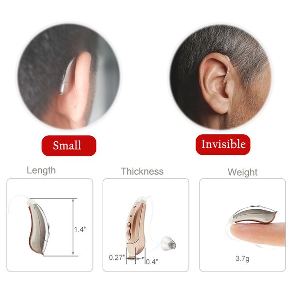 

hearing aids audifonos mini 6-channel aab100 digital sound amplifiers wireless ear aid for deafness/elderlyscouts