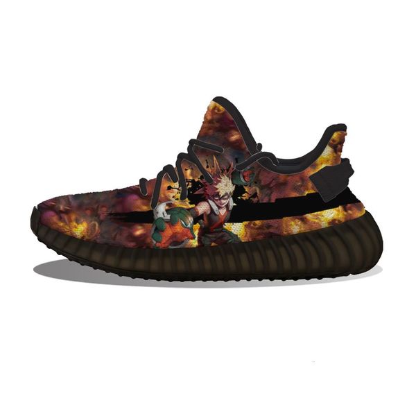 

diy custom anime-my hero academia-bakugou katsuki running shoes mesh printed mens womens trainers outdoor sports sneakers lago