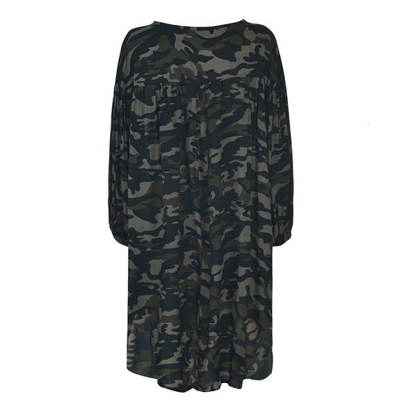 

women's t-shirt 5xl fashion loose plus size camouflage long sleeve v-neck pullover camo female large t shirt tee wfwi, White