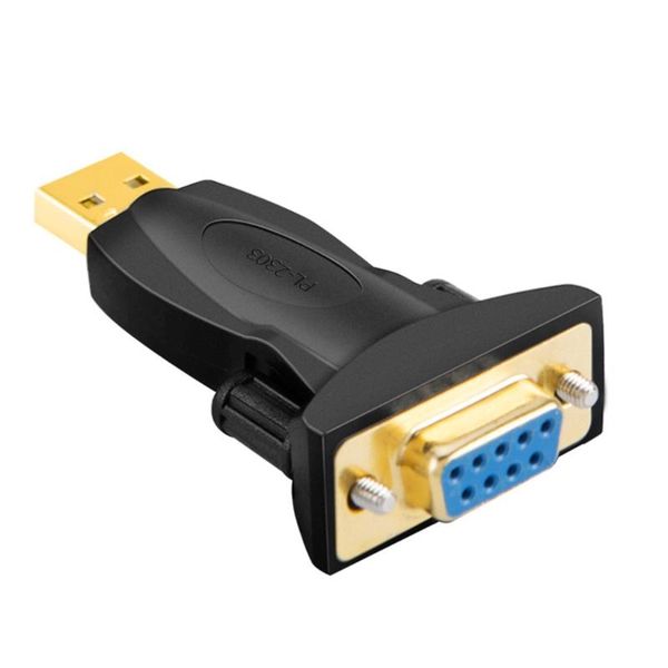 

computer cables & connectors est usb 2.0 to rs232 serial converter 9 pin adapter pl2303 db9 plug printer
