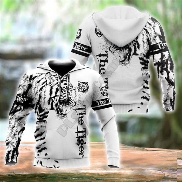 

men's hoodies & sweatshirts tiger tattoo 3d printed zipper hoodies/sweatshirts women for men halloween cosplay costumes, Black