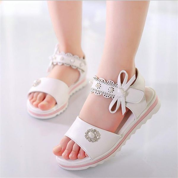 

fashion girls sandals summer student princess korean version of the little girl soft bottom children's, Black;red