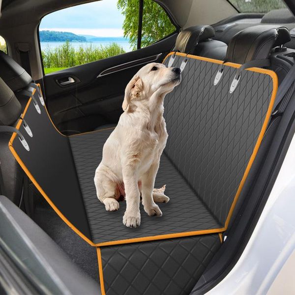 

pet dog carriers waterproof rear back car seat cover mat hammock protector with safety belt transportin perro for travel covers