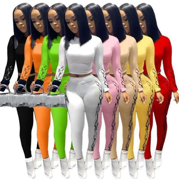

women tracksuits long two piece set printed t shirt trousers outfits designer vest leggings casual jogging clothing plus size, White