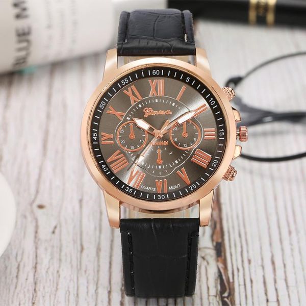 

style fashion luxury women's watches leather bracelet analog quartz wristwatch ladies dress female clock gift for girlfriend wristwatch, Slivery;brown