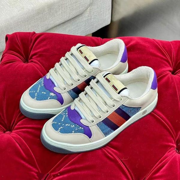

2021 fashion men's and women's sports casual shoes flat bottom luxury custom logo comfortable beautiful 35-45 perfect reproduction