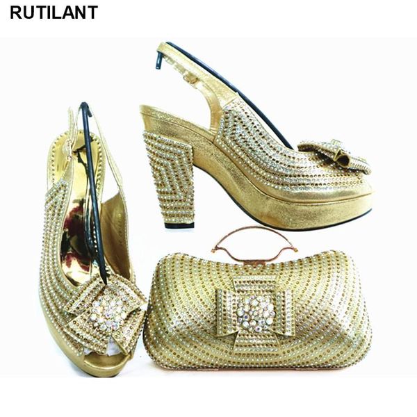 

dress shoes african and matching bags italian summer high heeled for women wedding shoe bag sets ladies, Black