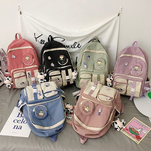 

backpack kawaii school bag for girls nylon waterproof female backpack fashion great-school 70j1