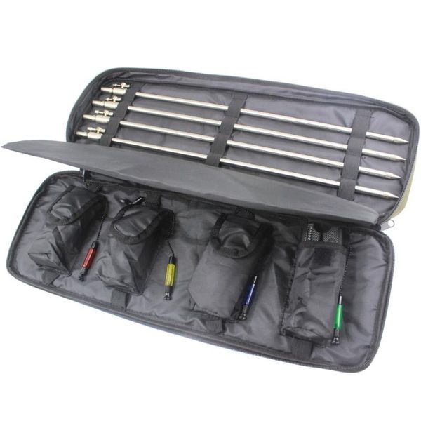 

fishing accessories tackle storage oxford fabric bag organizer alarm buzz bar pole portable zipper professional ultralight waterproof