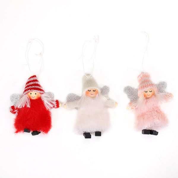 

christmas decorations christmas plush angel creative cartoon doll child christmas tree decoration pendant bring lucky gifts