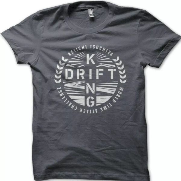 

drift king keiichi tsuchiya hachi roku 86 printed cotton t-shirt 9008, White;black