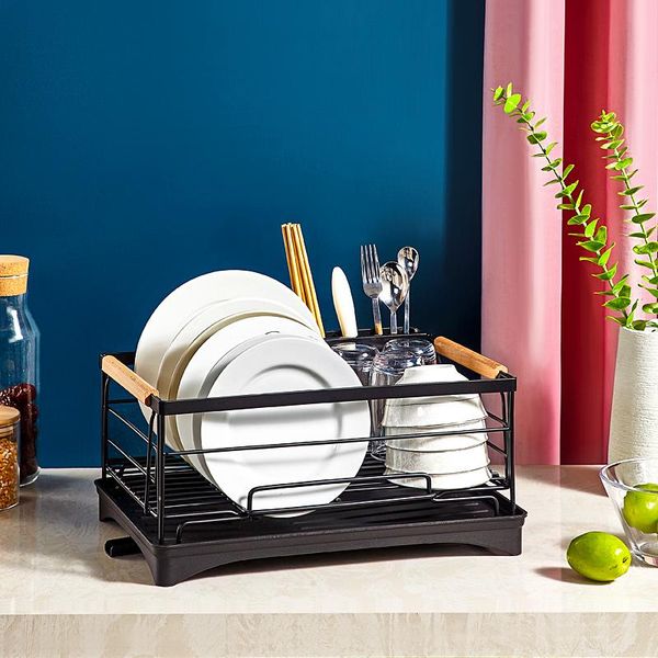 

cup holder multi-functional storage rack table sink edge draining kitchen bottles & jars