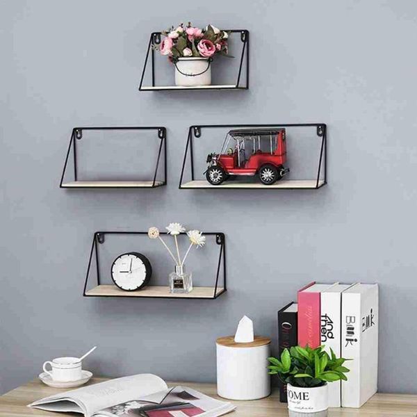 

other home decor nordic style iron art wall hanging shelf house living room shop decoration storage rack