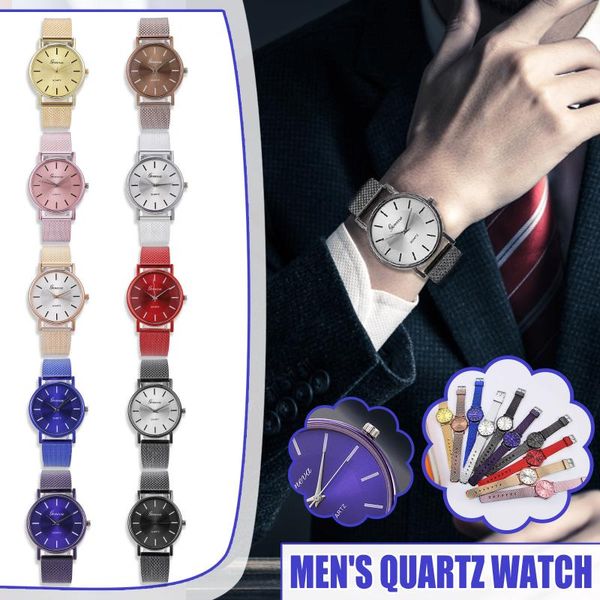 

wristwatches designer ladies clock simple fashion stainless steel with luminous small dial men's quartz watch dual display male watches, Slivery;brown