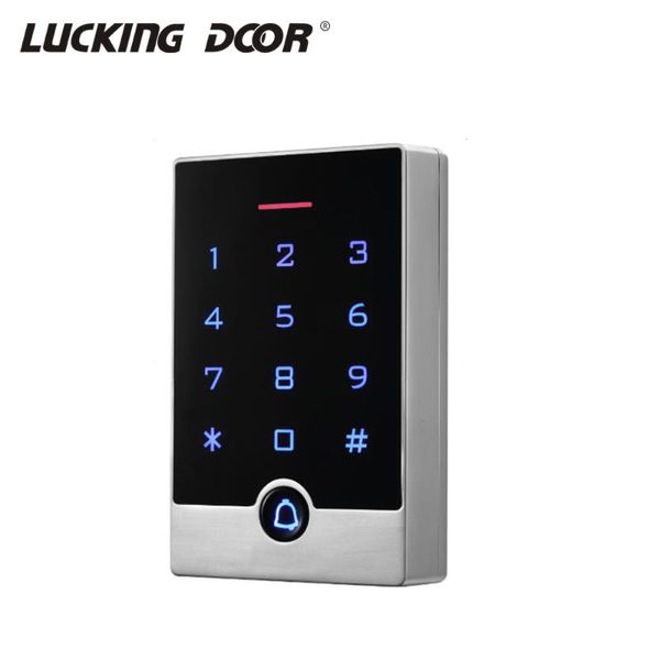 

waterproof 125khz rfid standalone access controller backlight touch keypad 13.56mhz ic card control system 2000 user fingerprint