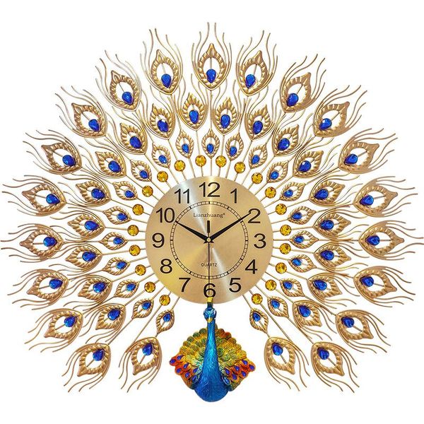 

wall clocks clock living room noiseless simple modern light luxury hanging