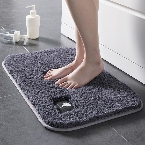 

bath mats indoor bathroom rug non-slip set absorbent dirt catcher rectangle floor feet soft microfiber home carpet anti-skid mat