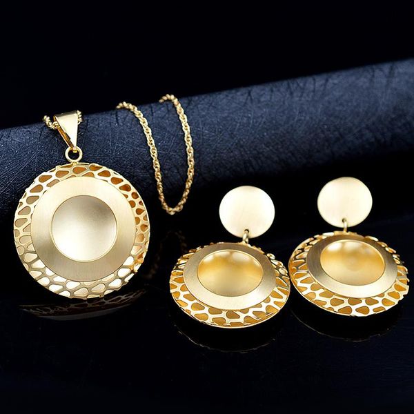 

earrings & necklace zeadear jewelry romantic sets for women pendant party wedding round flower, Silver