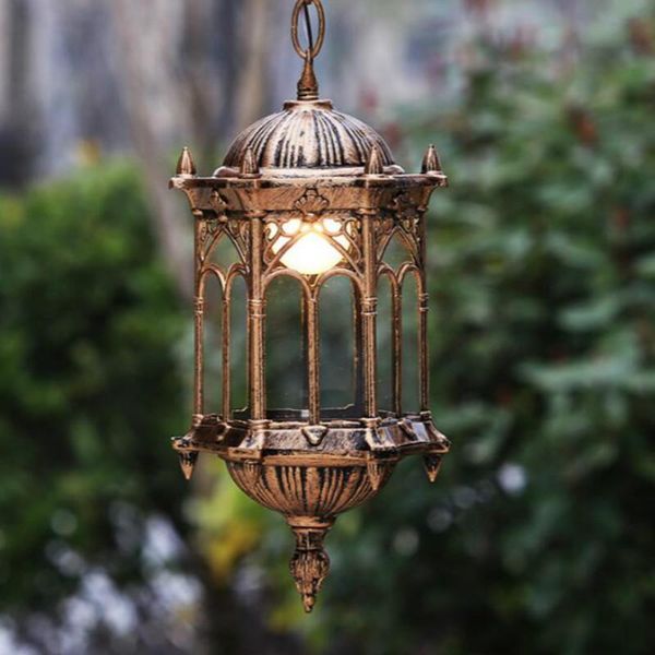 

outdoor balcony waterproof garden lamp living room bronze chandelier wall lamps