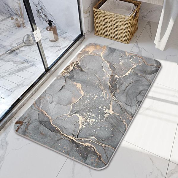 

european bathroom mat waterproof absorbent shower grey door rug non slip bath floor tappeti bagno decor bk50ys mats