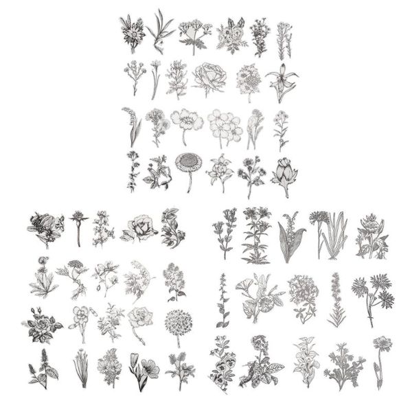 

gift wrap 2 packs vintage paper stickers beautiful premium flower