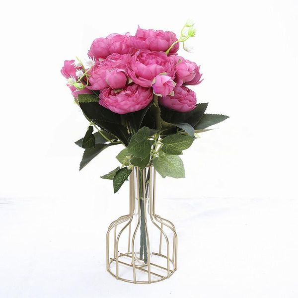 

decorative flowers & wreaths 1 bundle artificial for decoration silk roses home peonies