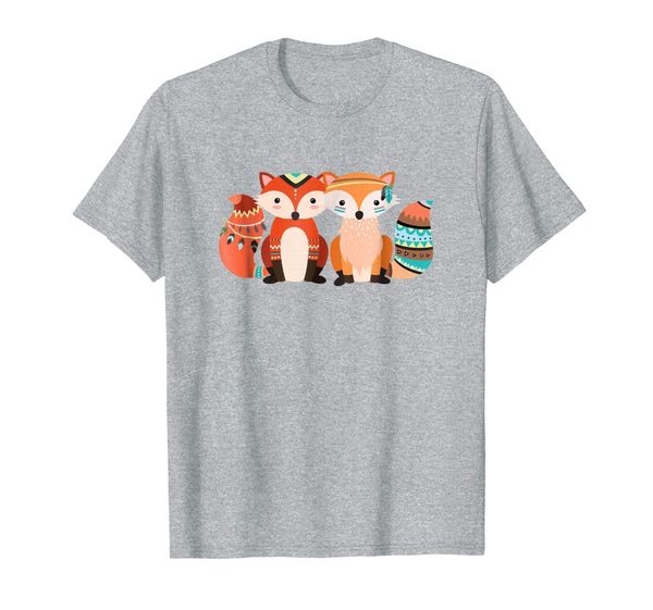 

cute tribal pattern fox | animal nature lover t-shirt gift, White;black