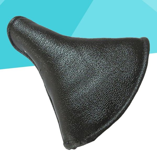 

bike saddles leather vintage saddle sprung retro seat cushion durable riding for tricycle (black)