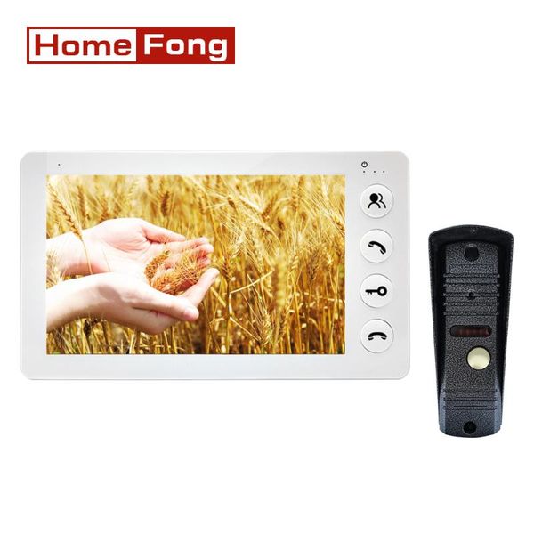 

homefong 7 inch video intercom doorbell camera door phone system unlock monitoring day night vision dual way talk phones