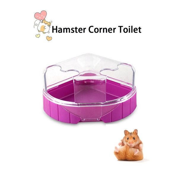 

small animal supplies 2021 hamster corner toilet double sides plastic bathroom pet couples rat bath house rodents cage