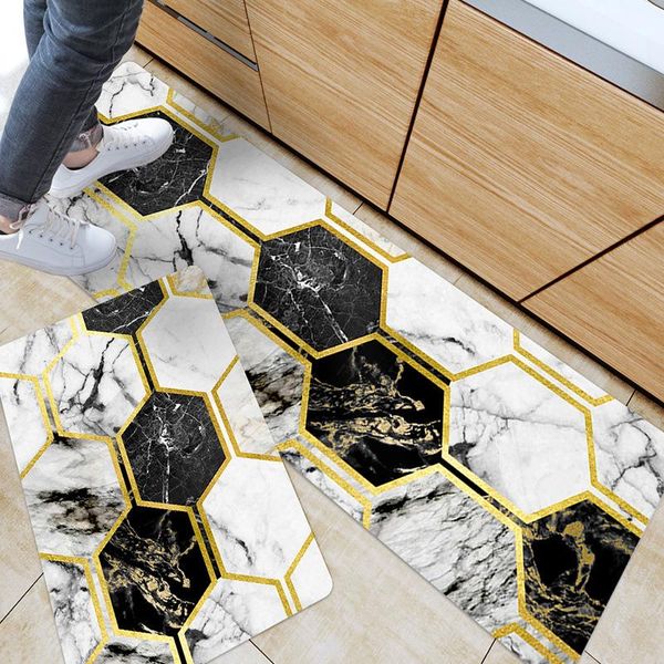 

cushion/decorative pillow pvc kitchen mat for floor waterproof anti slip long carpet fatigue plaid oilproof leather rug doormat bath mats
