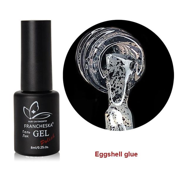

nail gel 8ml art eggshell glue quail egg shell spot polish tslm1, Red;pink